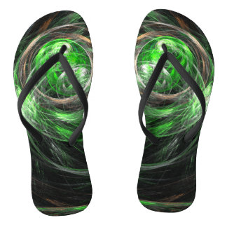 Chanclas El arte del resumen verde mundial