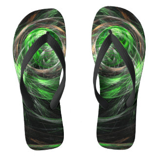 Chanclas El arte del resumen verde mundial