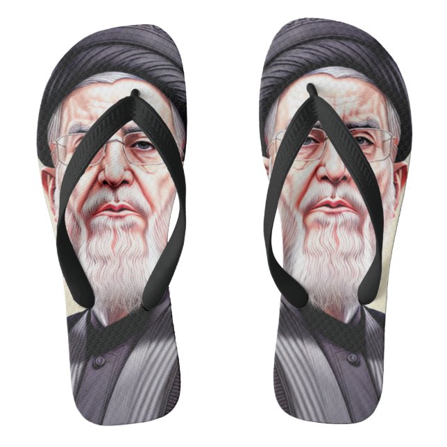 Chanclas El Ayatolá Jamenei Flip Flop (Plantilla)