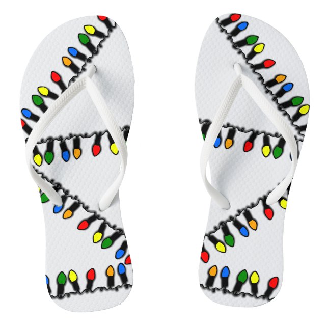 Chanclas El brillante árbol de Navidad ilumina los flops de (Plantilla)