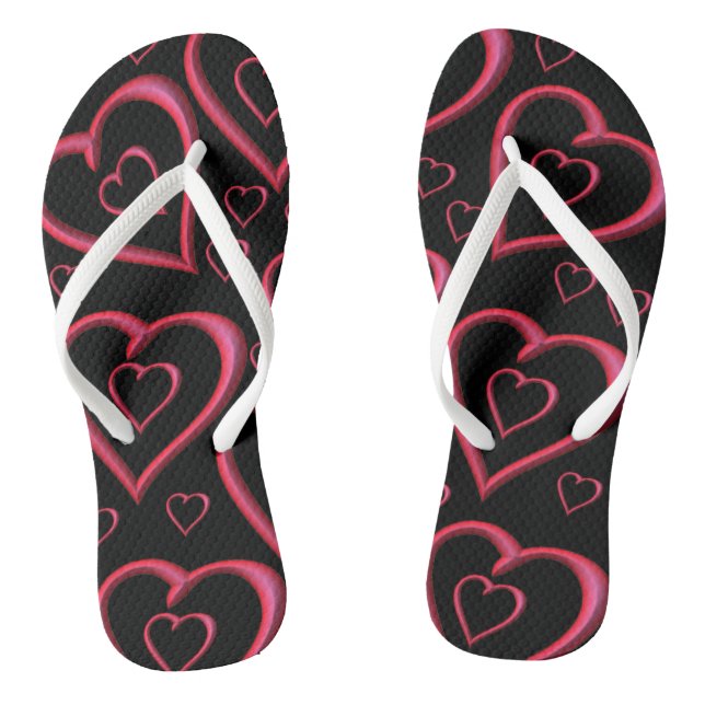 Chanclas El día de San Valentín Flip Flops (Plantilla)