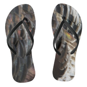 Chanclas El diseño de la naturaleza abstracta de las plumas