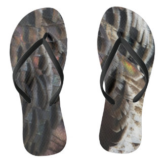 Chanclas El diseño de la naturaleza abstracta de las plumas