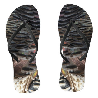 Chanclas El diseño de la naturaleza abstracta de las plumas