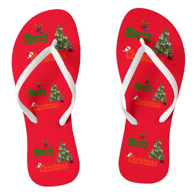 Chanclas El estilo de los Navidades del bowling en césped, (Plantilla)