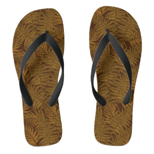Chanclas El helecho otoñal en marrón