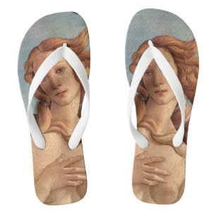 Chanclas El nacimiento de Venus (detalle) por Sandro Bottic