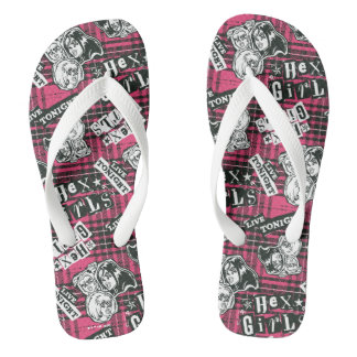 Chanclas El patrón de cuadros punk de The Hex Girls