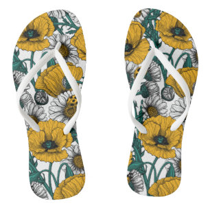 Chanclas El prado en amarillo