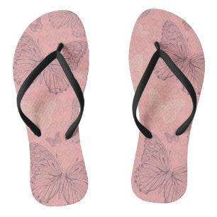 Chanclas El rosa de la mariposa