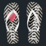 Chanclas El Sr. y la Sra. Luna de miel personalizada con co<br><div class="desc">Un diseño perfecto para una boda en la playa o para la luna de miel. Cambie la Sra. al Sr. para hacer un par de coordinación.</div>