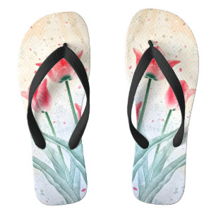 Chanclas Elegancia de tulipanes ruidosos