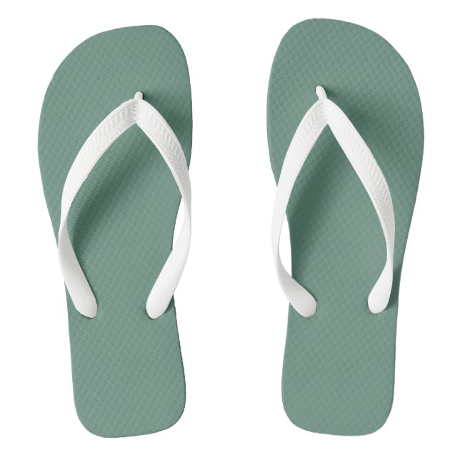Chanclas Elegancia silenciosa - Verde azulado oceánico (Plantilla)