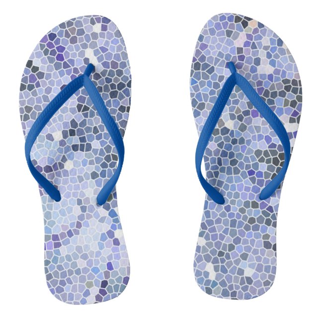 Chanclas Elegant ice blue mosaic (Plantilla)