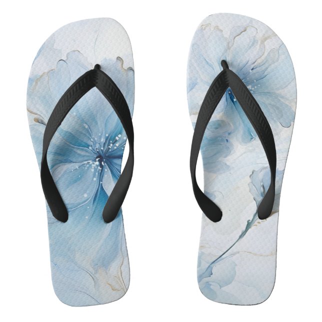 Chanclas Elegante acuarela floral floral floral (Plantilla)