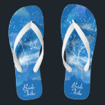Chanclas Elegante Blue Boda Blanco Bride Tribe Flip Flops<br><div class="desc">Con el clásico degradado azul y blanco, estos elegantes chanclas son un regalo memorable para los miembros de la fiesta de bodas: novia, dama de honor, madre de la novia... Le añadirán una elegante dosis de glam a su día de boda, fiesta de soltera u otra celebración. ♥ Personalizar con...</div>