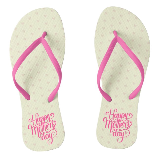 Chanclas Elegante Día Feliz de la Madre | Flip Flops (Plantilla)