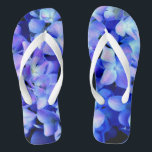 Chanclas Elegante magenta azul púrpura de color claro hidra<br><div class="desc">divertido y romántico hidrangea azul - foto de mi jardín trasero</div>