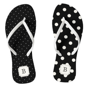 Chanclas Elegante Moda moderna marfil-polka puntos mezclar