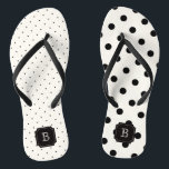 Chanclas Elegante Moda moderna Polka negra puntos mezclar m<br><div class="desc">Diseñado por fat*fa*tin. Fácil de personalizar con su propio texto,  foto o imagen. Para solicitudes de personalizados,  por favor contacte directamente con fat*fa*tin. Se cobran cargos por personalizado. www.zazzle.com/fat_fa_tin www.zazzle.com/color_therapy www.zazzle.com/fatfatin_blue_knot・・・・・・・. www.zazzle.com/fatfatin_red_knot www.zazzle.com/fatfatin_mini_me www.zazzle.com/fatfatin_box</div>