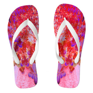 Chanclas Elegante morado y Naranja Limelight Hydrangea