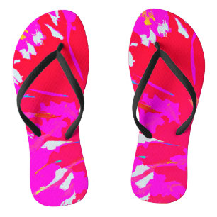 Chanclas Elegante patrón abstracto rosa