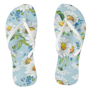 Chanclas Elegante y luminoso patrón floral 2