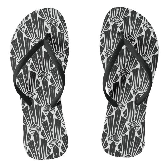 Chanclas Elegantes elementos geométricos abstractos de arte (Plantilla)