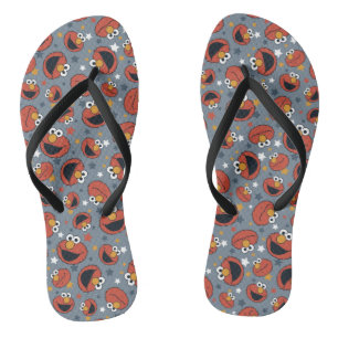 Chanclas Elmo Patrón de estrellas de reglas de Elmo