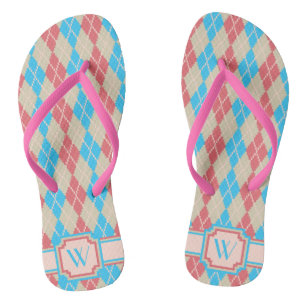 Chanclas En la playa de Argyle Flip Flops