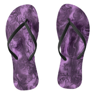 Chanclas Energía Nerviosa Grungia Resumen Orquídea Ametista
