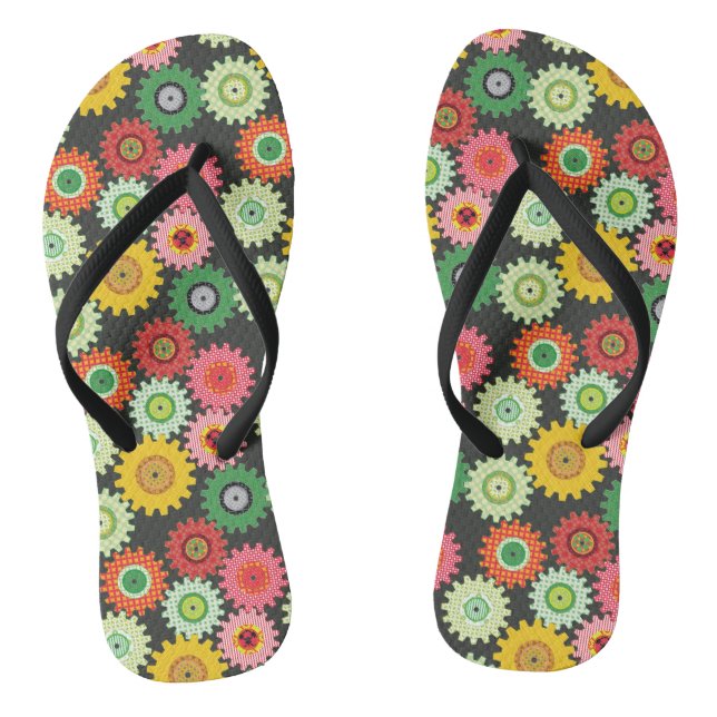 Chanclas Engranajes Patrón (Plantilla)