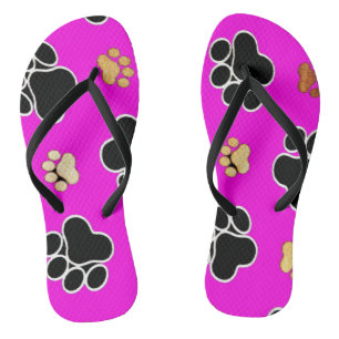 Chanclas Ennegrezca y broncee el rosa canino de la