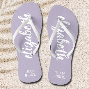 Chanclas Equipo personalizado Brida Periwinkle y Blanco