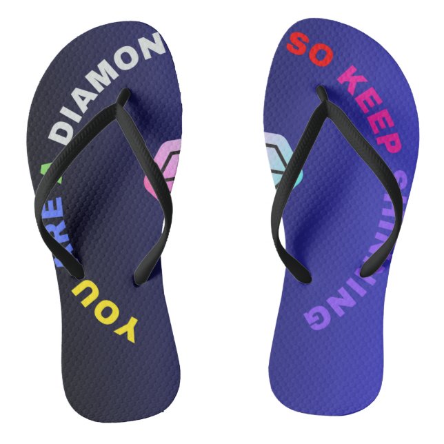 Chanclas "Eres un Flip Flops de diamantes" (Plantilla)