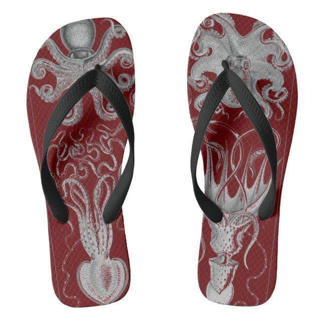 Chanclas Ernst Haeckel Octopus (Plantilla)