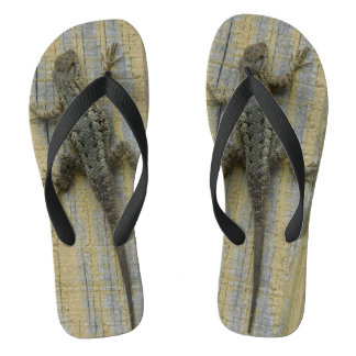 Chanclas Escalando la pared
