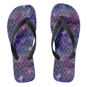 Chanclas Escamas de dragón con ombre púrpura brillante y br