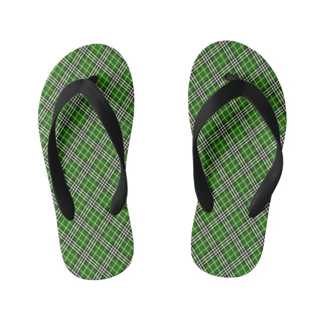 chanclas escocesas de cuadros para niños (Plantilla)