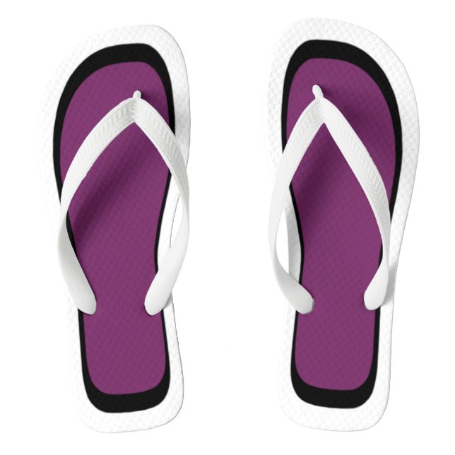 Chanclas Escoja sus flips-flopes blancos/negros del color (Plantilla)