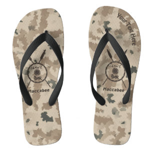 Chanclas Escudo De Macabetes Y Láminas Desérticas