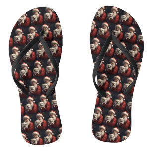 Chanclas Eskimo Americano con Santa Claus Festivo de Navida