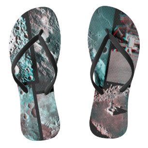 Chanclas Espacio lunar Foto Mosaico anaglyph