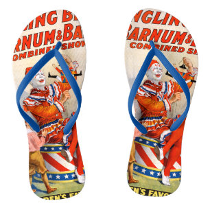 Chanclas Espectáculo de payasos de circo vintage
