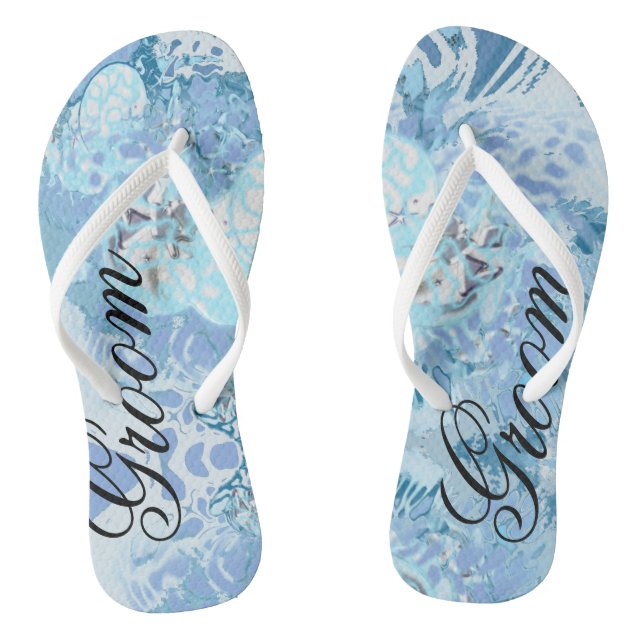 Chanclas Espejo Azul Mar Esposo (Plantilla)