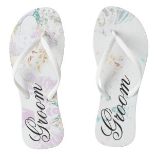 Chanclas Espejo del Mar del Novio Blanco