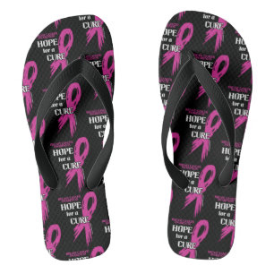 Chanclas Esperanza de una cura/Cinta rota...Cáncer de mama