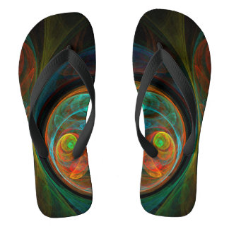 Chanclas Espiral de Renacimiento Arte Abstracto Cósmico Mod