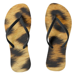 Chanclas Estampado de animales de la piel del leopardo