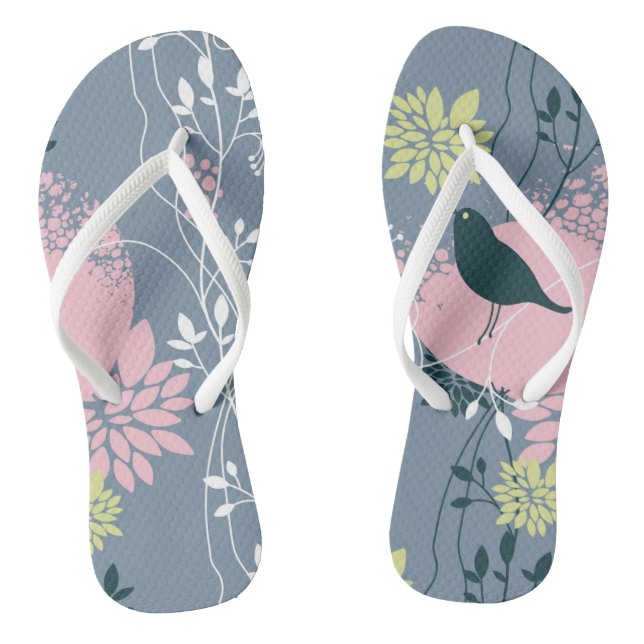 Chanclas Estampado de flores (Plantilla)